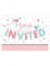 8 Cartons d'invitation hello baby 11 x 12 cm pour baby shower