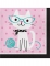 16 serviettes en papier chats roses 33 x 33 cm anniversaire chaton mignon
