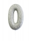 Bougie sur pique chiffre 0 argent pailleté 7 cm pour gâteau