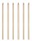 16 bougies géantes doré métallique 18 cm avec bobèches