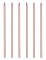 16 bougies géantes rose gold 18 cm avec bobèches pour gâteau