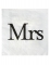 20 serviettes en papier mrs 33 x 33 cm pour mariage