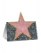12 Marque-places en carton hollywood gris 11 cm aspect marbre