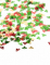 Vue de haut des confettis de table sombrero mexique