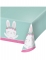 Nappe en plastique petit lapin menthe 137 x 259 cm pour anniversaire