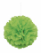 Pompon à suspendre en papier de soie vert citron 40 cm