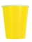 14 gobelets en carton jaunes 266 ml pour fête