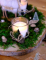 Détail de l utilisation en centre de table de la mousse végétale séchée décoration naturelle