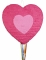 Piñata cœur rose 56 x 50 cm à suspendre
