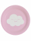 8 petites assiettes en carton petit nuage iridescentes 18 cm pour dessert