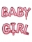 Ballons aluminium lettres baby girl rose 118 x 24 cm décoration baby shower