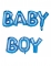 Ballons aluminium lettres baby boy bleu 118 x 24 cm pour baby shower