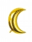 Ballon aluminium croissant de lune doré 46 x 71 cm gonflage hélium