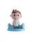 Figurine en résine garçon biberon 10 cm pour baby shower