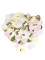 Confettis papier rose, blanc et dorés 3 cm pour décoration de table