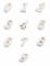 Assortiment des chiffres de 0 à 9 du chiffre en bois naturel pour mariage et anniversaire