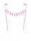 Cake topper it's a girl rose 25 cm x 22,5 cm baby shower