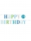 Guirlande en carton happy 1st birthday bleue 1,8 m décoration garçon