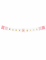 Guirlande en carton baby girl rose et métallisée 15 x 175 cm pour baby shower