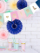 Zoom sur les fanions GIRL de la guirlande en carton boy or girl pour baby shower