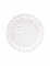 6 petites assiettes en carton blanches et pois rose gold 18 cm pour table