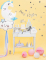 Cake topper en carton Happy Birthday pour gâteau argenté métallisé