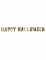 Guirlande en carton happy Halloween noire et or 2 m avec lettres