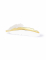 10 marque-places en carton plumes blanches et dorées métallisées 10,5 x 3 cm pour mariage