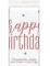 Nappe en plastique happy birthday blanche et rose 137 x 213 cm à pois