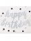 Guirlande en carton happy birthday argenté pailleté 84 cm anniversaire