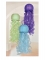 3 lanternes en papier méduses rêves de sirène 24 cm bleu violet vert