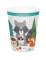 8 gobelets en carton animaux de la forêt 256 ml pour anniversaire