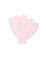 20 serviettes en papier forme coquillage rose iridescent