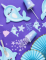 Mise en situation du gobelet en carton licorne des mers