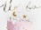 Détail de la lune du nuage et de l étoile des 5 bougies d anniversaire constellation blanc et doré