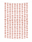 Rideau de fleurs aluminium rose gold 100 x 210 cm pour fête