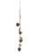 Suspension pomme de pin et étoiles paillettes or 50 cm