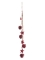 Suspension pomme de pin paillettes rouges et étoiles 50 cm