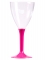 10 verres à vin pied fuchsia 160 ml chics