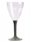 10 verres à vin transparents pied taupe 160 ml