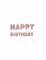 Bougies sur pics happy birthday roses gold pailletées 5,5 à 7 cm, lot de 13