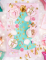 Mise en scène de table festive de la guirlande en papier tassel étoiles