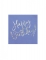 20 serviettes en papier bleues happy birthday iridescent 33 x 33 cm bleu lavande