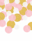 Confettis de table ronds roses et dorés pailletés 42 g mélangés
