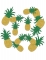 Confettis de table ananas dorés et verts pailletés 42 g pour fête Hawaï