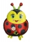 Ballon aluminium coccinelle 38 x 50 cm pour anniversaire