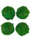 4 boules de mousse vertes 6 cm décoration naturelle