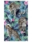 Chemin de table en tissu non tissé léopard jungle 30 cm x 5 m tropical