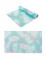 Chemin de table en tissu bleu pastel flamants roses 28 cm x 5 m déco tropicale
