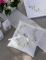Coussin d alliances motif végétal pour mariage blanc avec feuilles vertes